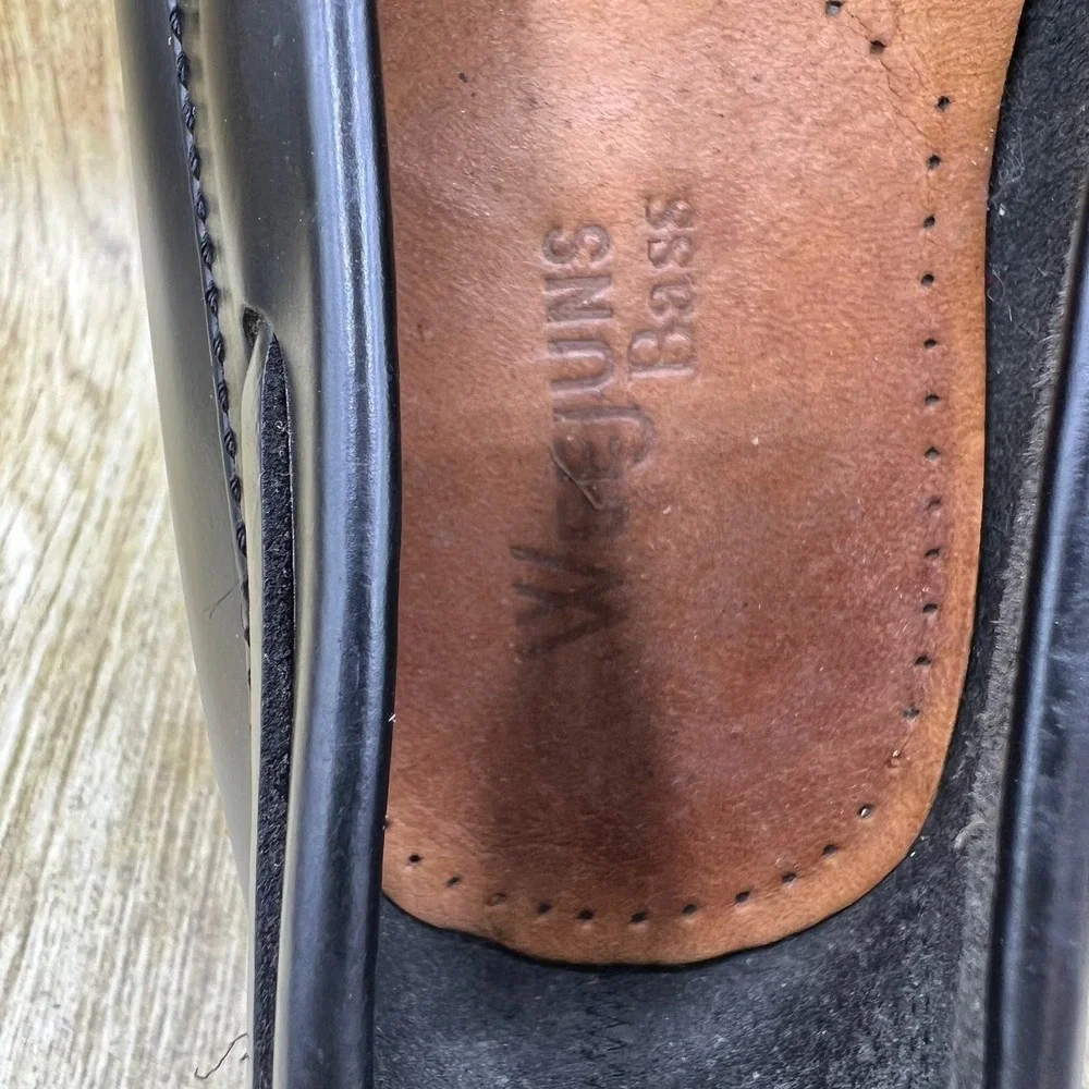 G.H. Bass Weejuns Marietta II Loafers Women's 10W Black Kiltie Tassel Leather